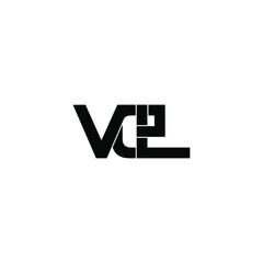 vel initial letter monogram logo design