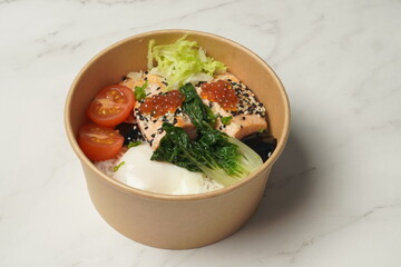 Salmon bento