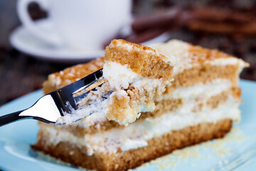 delicious dessert made from a large number of ingredients