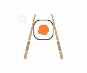 design about sushi icon illustration