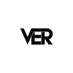 Obraz premium ver initial letter monogram logo design
