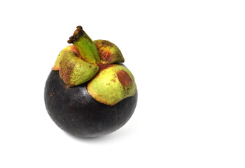 mangosteen isolated on white background