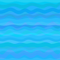 Abstract sea wallpaper of the surface. Cute background. Cold colors. Pattern with lines and waves. Multicolored texture. Decorative style. Dinamic texture