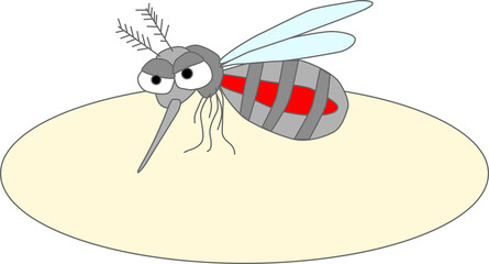 血を吸う蚊のイラスト素材