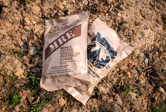 The Meal, Ready-to-Eat MRE packets for USA army