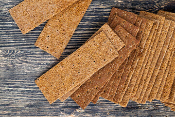 dry crusty bread from rye flour