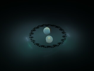 Imaginatory fractal background generated Image