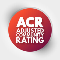ACR - Adjusted Community Rating acronym, medical concept background