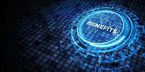 Employee benefits help to get the best human resources. Business concept.