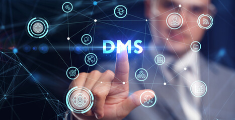 Document management DMS System Digital rights management. Business, Technology, Internet and...