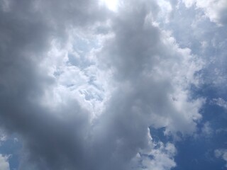 photo of sky and clouds in the morning.