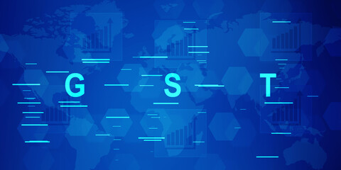 2d rendering Stock market online business concept