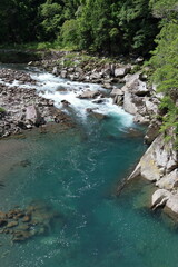 安田川　川釣り　夏　（高知県　安田町）