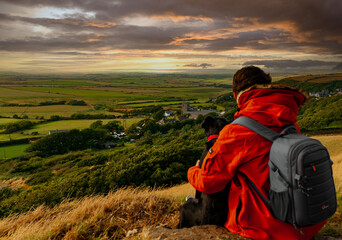 Person with Backpack