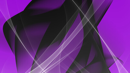 Abstrakter Hintergrund 4k lila Lavendel hell dunkel schwarz Wellen Linien