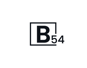 B54, 54B Initial letter logo
