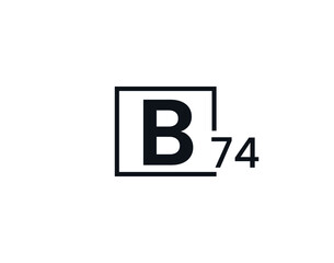B74, 74B Initial letter logo