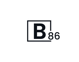 B86, 86B Initial letter logo