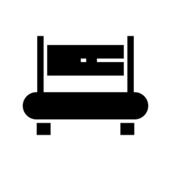 bench icon or logo isolated sign symbol vector illustration - high quality black style vector icons
