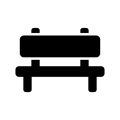 bench icon or logo isolated sign symbol vector illustration - high quality black style vector icons
