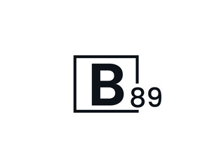 B89, 89B Initial letter logo