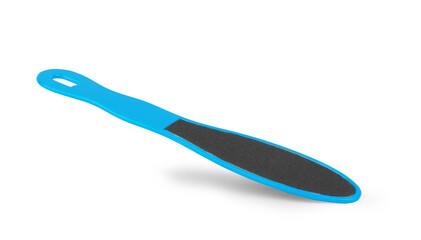 Foot file on white background