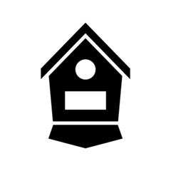 birdhouse icon or logo isolated sign symbol vector illustration - high quality black style vector icons
