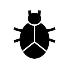 bug icon or logo isolated sign symbol vector illustration - high quality black style vector icons
