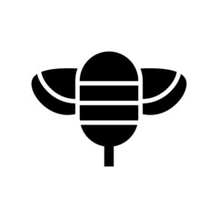 bumblebee icon or logo isolated sign symbol vector illustration - high quality black style vector icons
