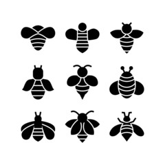 Fototapeta na wymiar bumblebee icon or logo isolated sign symbol vector illustration - high quality black style vector icons 