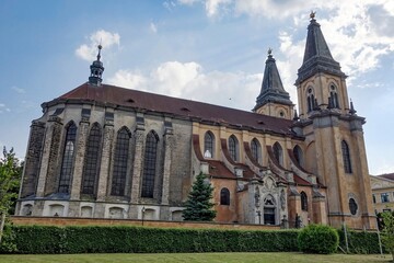 Gothic Kostel Narození Panny Marie church in Roudnice nad Labem, Czechia