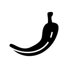 chili pepper icon or logo isolated sign symbol vector illustration - high quality black style vector icons
