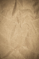Brown paper crumpled texture background.
