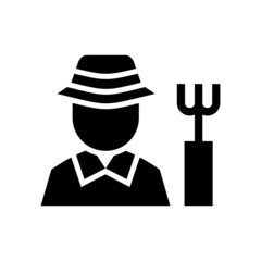 gardener icon or logo isolated sign symbol vector illustration - high quality black style vector icons
