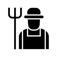 gardener icon or logo isolated sign symbol vector illustration - high quality black style vector icons
