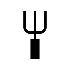 gardening fork icon or logo isolated sign symbol vector illustration - high quality black style vector icons
