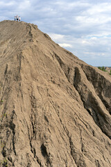 Career from coal mines. Konduki, Tula region, Romancevskie mountains.