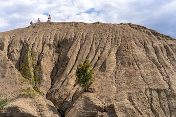 Career from coal mines. Konduki, Tula region, Romancevskie mountains.
