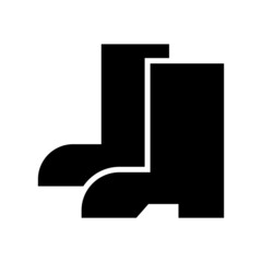 gumboots icon or logo isolated sign symbol vector illustration - high quality black style vector icons
