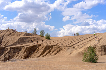 Career from coal mines. Konduki, Tula region, Romancevskie mountains.