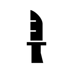 Obraz premium hunting knife icon or logo isolated sign symbol vector illustration - high quality black style vector icons 