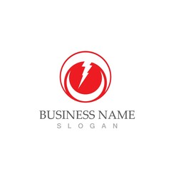 flash thunderbolt logo template