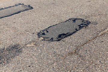 paved road for traffic and people