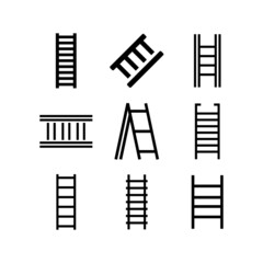 ladder icon or logo isolated sign symbol vector illustration - high quality black style vector icons
