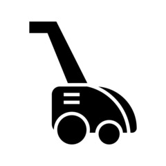 lawn mowe icon or logo isolated sign symbol vector illustration - high quality black style vector icons
