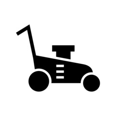 lawn mowe icon or logo isolated sign symbol vector illustration - high quality black style vector icons
