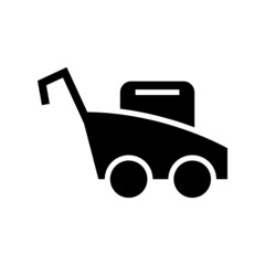 lawn mowe icon or logo isolated sign symbol vector illustration - high quality black style vector icons

