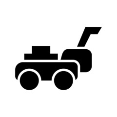 lawn mowe icon or logo isolated sign symbol vector illustration - high quality black style vector icons
