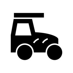 mini tractor icon or logo isolated sign symbol vector illustration - high quality black style vector icons
