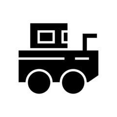 mini tractor icon or logo isolated sign symbol vector illustration - high quality black style vector icons
